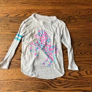 Chaser Unicorn Gray Long Sleeve Cotton Blend Lightweight Shirt - 3